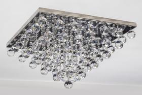 Lustre Plafon Cristal 40cm Quadrado 537/40