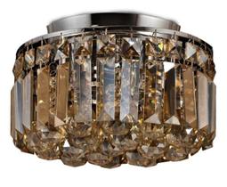 Lustre Plafon Cristal Âmbar K9 Bella Hu1102a Lustre Plafon Cristal Âmbar K9 Bella Hu1102a