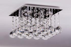 Lustre Plafon Cristal Egípcio Importado 20cm Quadrado 549/20