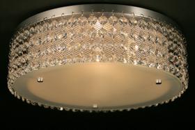 Lustre Plafon Cristal Egípcio Importado 20cm Redondo 435/20 - IluminaMundo