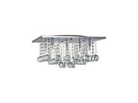 Lustre / Plafon Cristal Trends Quadrado 400 5xG9 - Taschibra