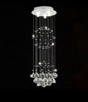 Lustre Plafon Cristal Verdadeiro K9 Redondo Bola Globo