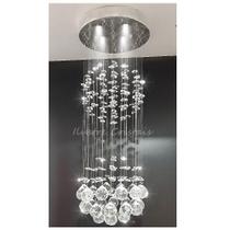 Lustre Plafon Cristal Verdadeiro K9 Redondo Bola Globo