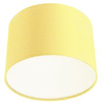 Lustre Plafon Cupula Dome 30x20cm Amarelo com Bolinha Lustre Plafon Cupula Dome 30x20cm Amarelo com Bolinha