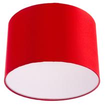 Lustre Plafon Cupula Dome 30x20cm Magnífico Vermelho