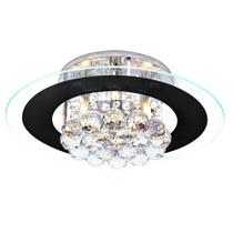 Lustre Plafon de Sobrepor Cristal Legítimo Roma Redondo 40cm E27 Bivolt Lustre Plafon de Sobrepor Cristal Legítimo Roma Redondo 40cm E27 Bivolt