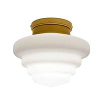 Lustre Plafon Dourado Escada Colmeia Retro Vidro Branco 152 Lustre Plafon Dourado Escada Colmeia Retro Vidro Branco 152