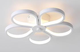 Lustre Plafon Flor Iluminada Design Minimalista Led 3 Em 1