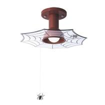 Lustre Plafon Infantil Homem Aranha Teia 1 Luminária Super Herói Quarto de Menino
