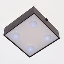 Lustre plafon lâmpadas expostas 35cm quadrado teto Lustre plafon lâmpadas expostas 35cm quadrado teto