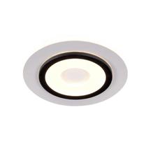 Lustre Plafon LED 27W Preto 24cm Sobrepor 3000K Bivolt DCB03059