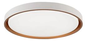 Lustre Plafon Led 6000 K Redondo Branco E Dourado 41 Cm