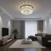 Lustre Plafon Led Cristal Legítimo Greta 45cm 24W 6500K Luz Branca Esquilos Shop