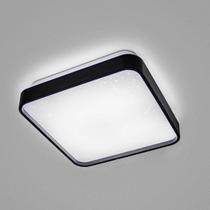 Lustre Plafon LED Metal Black 24W 40x40 Céu Estrelado Branco Frio 6500K Bivolt