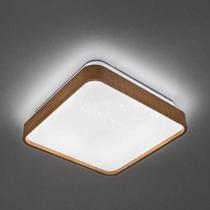 Lustre Plafon LED Timber 12W 28x28 Céu Estrelado Amadeirado Branco Frio 6500K Bivolt Lustre Plafon LED Timber 12W 28x28 Céu Estrelado Amadeirado Branco Frio 6500K Bivolt