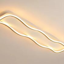 Lustre Plafon Ondulado Moderno Led 3 Em 1 Com Controle 60 Cm