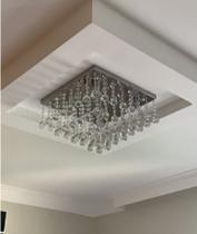 Lustre Plafon Pendente De Cristal Acílico Para Sala, Quarto