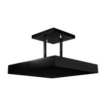 Lustre Plafon Pendente Luminária Luz Indireta 30x30 Preto Lustre Plafon Pendente Luminária Luz Indireta 30x30 Preto