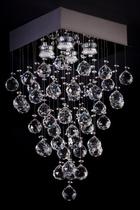 Lustre Plafon Pirâmide Cristal Quadrado 26cm 521 Lustre Plafon Pirâmide Cristal Quadrado 26cm 521