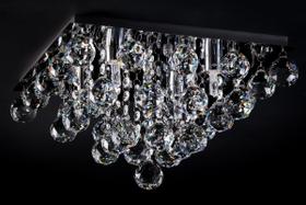 Lustre Plafon Pirâmide Cristal Redondo 30cm 524 Lustre Plafon Pirâmide Cristal Redondo 30cm 524