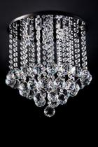 Lustre Plafon Pirâmide Cristal Redondo 30cm 525 Lustre Plafon Pirâmide Cristal Redondo 30cm 525