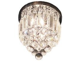 Lustre Plafon Redondo Cristal Legitimo K9 Gotas De Orvalho