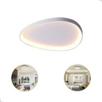 Lustre Plafon Seixos Led 3000K Moderno Branco 28W Bivolt - Opus