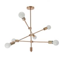 Lustre Plafon Sobrepor Led Gemini Acrílico Cristal 40x40 24w Dourado