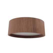 Lustre Plafon Sobrepor Madeira Redondo 35 cm Imbuia Lustre Plafon Sobrepor Madeira Redondo 35 cm Imbuia