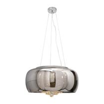 Lustre Plafon Sobrepor Vidro Cristal Cromado 60cm Lustre Plafon Sobrepor Vidro Cristal Cromado 60cm