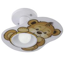 Lustre Plafon Urso 01 lâmpada E27 Luminária Quarto Infantil Bebê Startec