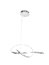 Lustre Prateado Moderno 40w Bivolt Muda de Cor