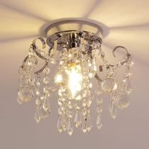 Lustre Q&S Mini Crystal Flush Mount Chrome Light