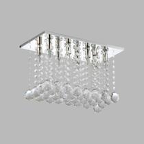 Lustre Quadrado Cristal Bola 8XG9 Ascar 8317-8