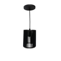 Lustre Redondo Pequeno - Preto Fosco