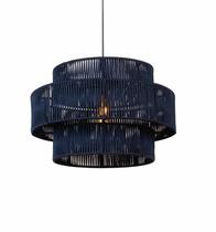 Lustre Redondo Triplo Corda Luxo 35x51 Com Fio Completo
