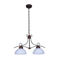 Lustre Requint Envelhecido 2 Lâmpadas 8904E - Luminárias Müller