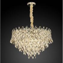 Lustre Retrô Dourado Cristal K9 Ø50cm Lustre Retrô Dourado Cristal K9 Ø50cm