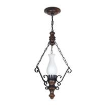 Lustre Rústico Envelhecido 1 Lâmpada 801E