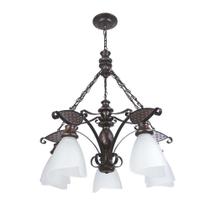 Lustre Rústico Envelhecido 5 Lâmpadas 505E Lustre Rústico Envelhecido 5 Lâmpadas 505E