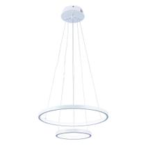 Lustre Sala Quarto Led Moderno Luxuoso 2 Anéis Arcos Ring 20 e 40cm 29W 6500K Luz Branca Bivolt Pronto Para Instalar Lustre Sala Quarto Led Moderno Luxuoso 2 Anéis Arcos Ring 20 e 40cm 29W 6500K Luz Branca Bivolt Pronto Para Instalar