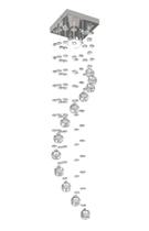 Lustre Sobrepor de Cristal Legitimo Espiral Lavabo Cabeceira de Cama Feng Shui Sala Decoração