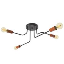 Lustre Sputnik Assimétrico 4 Braços Luminária Industrial