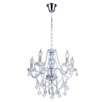 Lustre Startec France Maria Tereza Transparente 5 Braços E14 Bivolt