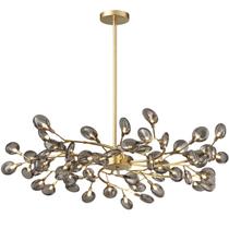 Lustre Teto 110cm Ramos de Árvore 54 LEDs Luminária Metal Dourado Gimpo RA-54-GOLD-ASH Lustre Teto 110cm Ramos de Árvore 54 LEDs Luminária Metal Dourado Gimpo RA-54-GOLD-ASH