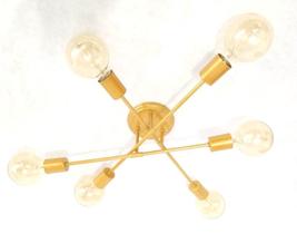 Lustre Teto Moderno - Plafon Sputnik Aranha Para 6 Lâmpadas Lustre Teto Moderno - Plafon Sputnik Aranha Para 6 Lâmpadas