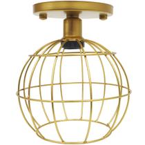 Lustre Teto Plafon Industrial Aramado Globo Retrô Luminária Sobrepor Vintage Agp Ilumini Lustre Teto Plafon Industrial Aramado Globo Retrô Luminária Sobrepor Vintage Agp Ilumini