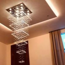 Lustre Torre Com Cristais Legítimos de 40mm