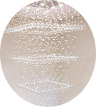 Lustre Torre De Cristais Para Vão De Escada