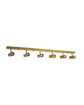 Lustre Trilho Perfil 1.20m com 6 Spots Articulável Dourado 190/6 Lustre Trilho Perfil 1.20m com 6 Spots Articulável Dourado 190/6